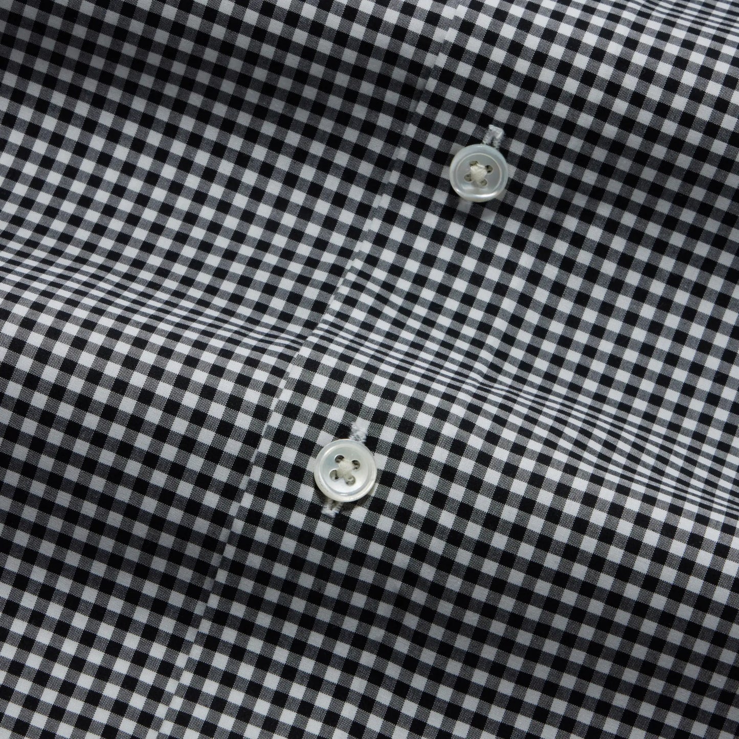 Modena: Giza 86 Egyptian Cotton Black & White Check Dress Shirt