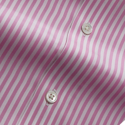 Giza 86 Egyptian Cotton Pink Stripe Dress Shirt