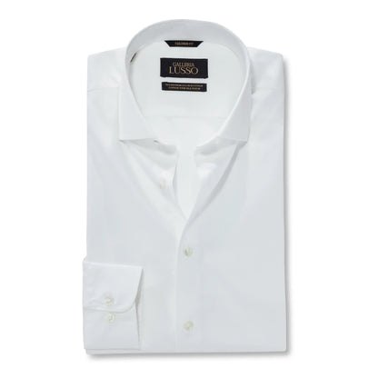 Fresco: Giza 86 Egyptian Cotton Solid White Dress Shirt