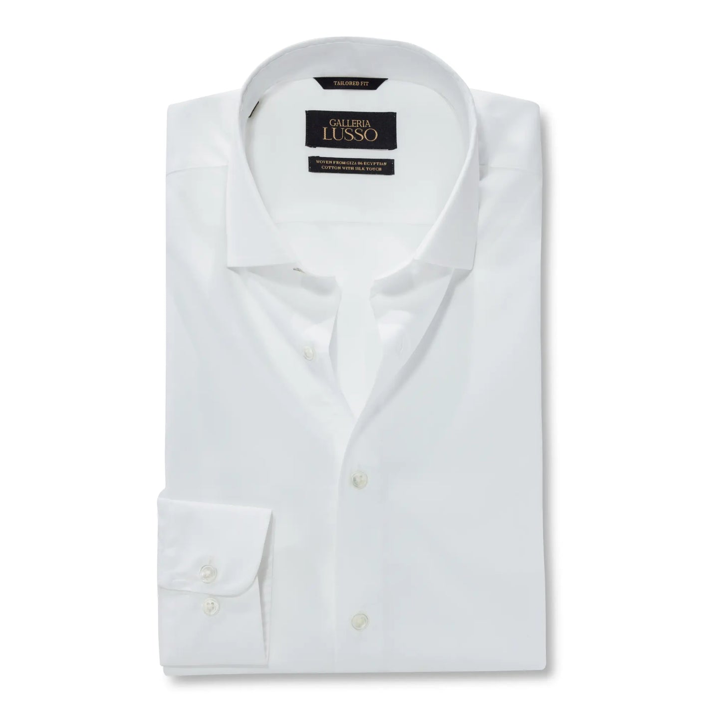 White Solids 5-Pack (5x Fresco Egyptian Cotton White Dress Shirt)